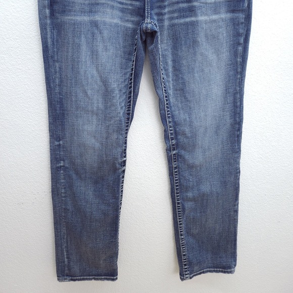 MENS BKE Tyler Straight Jeans Medium Wash Stretch Zip/Button Fly Size 34 x 34 - Picture 5 of 12